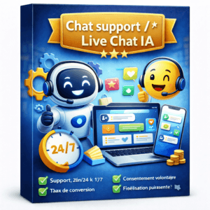 Chat support / live chat IA, votre site travaille pour vous