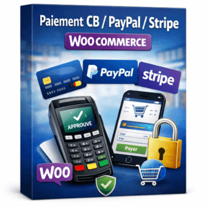 Paiement CB/PayPal/stripe pour woocommerce