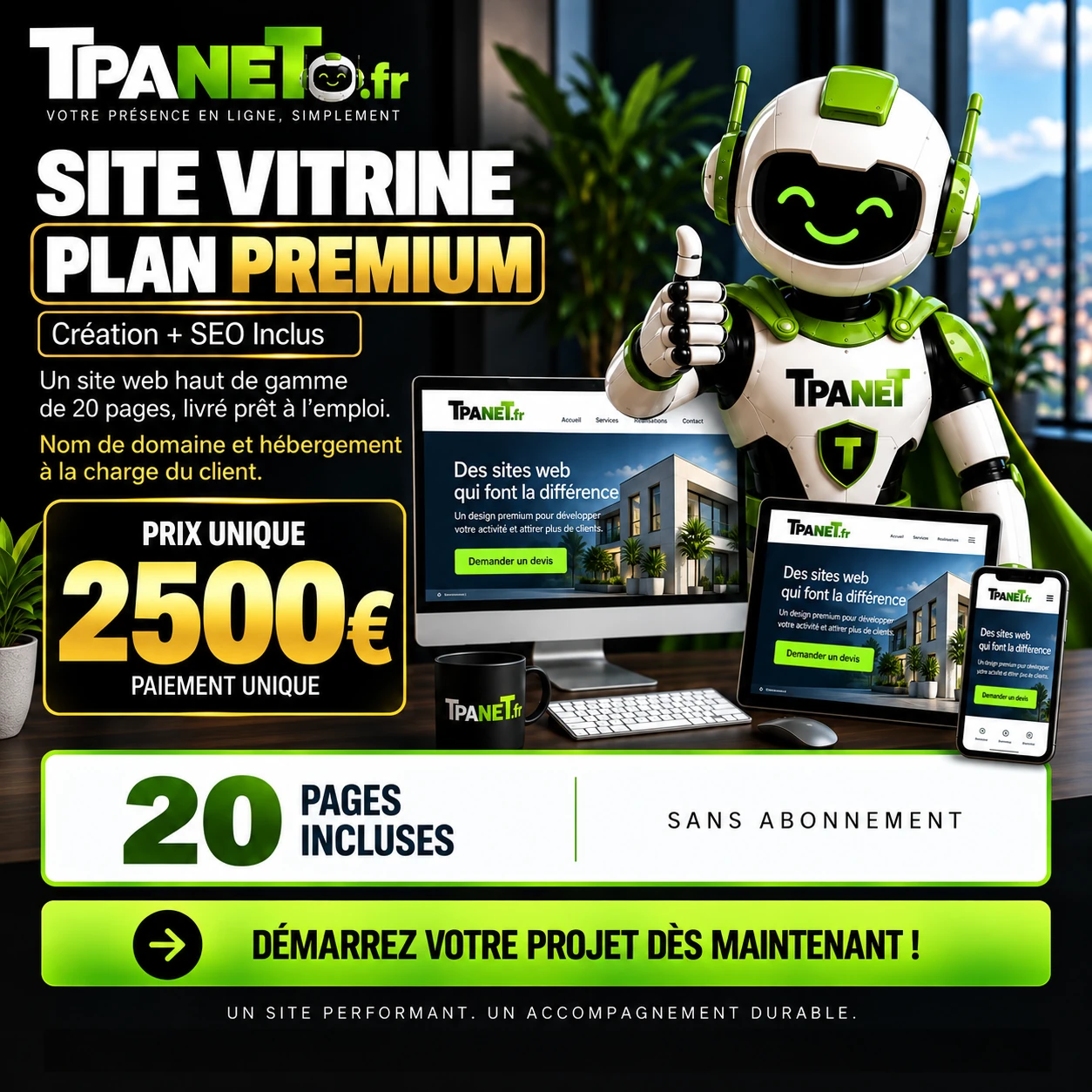 Nos solutions web 15 plan premium tpanet