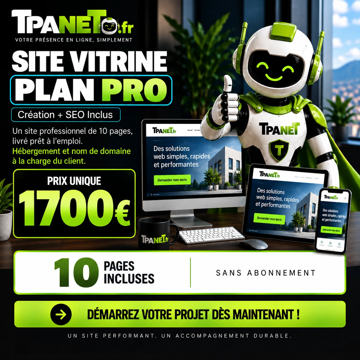 Nos solutions web 14 plan pro tpanet