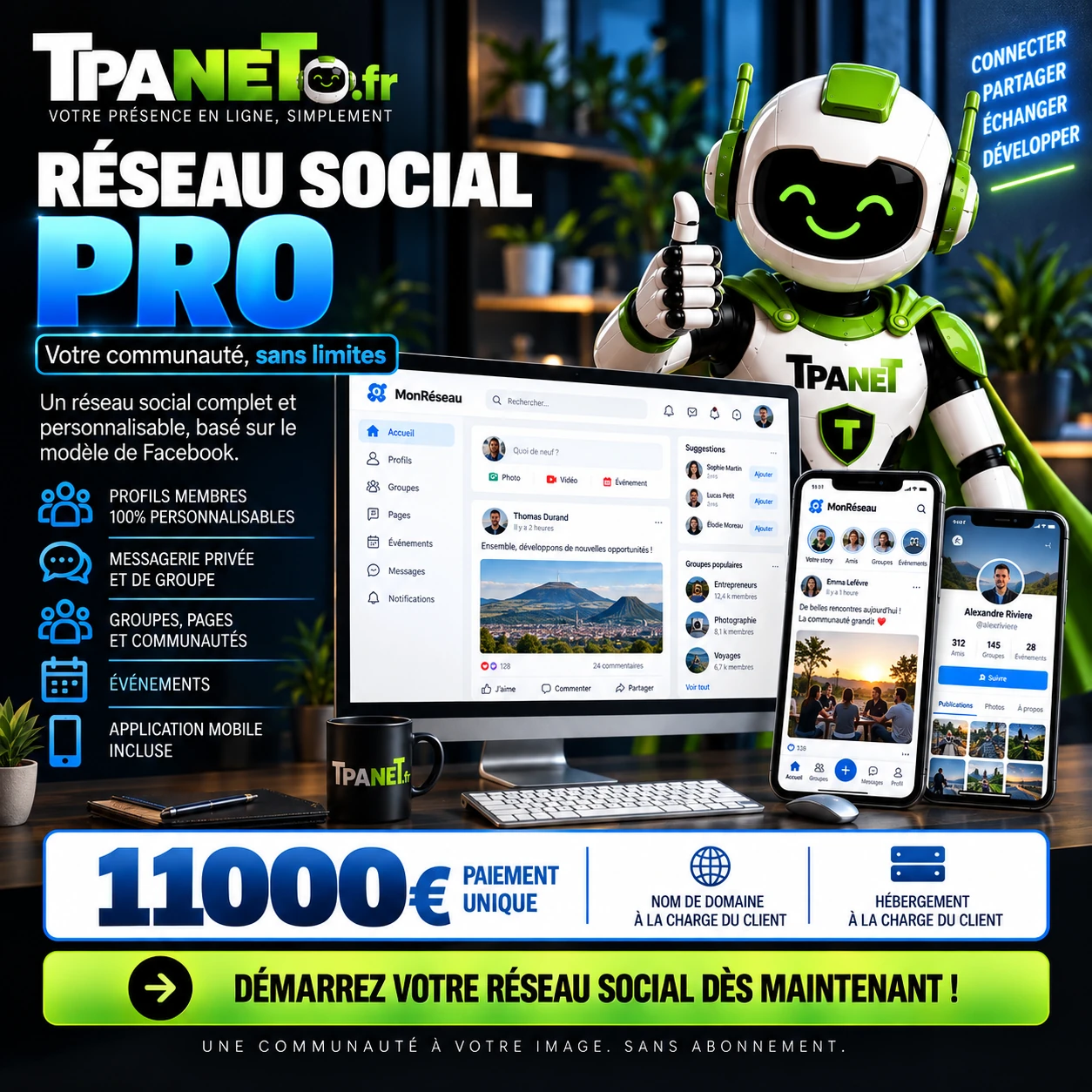 Réseau social pro 1 Réseau social pro