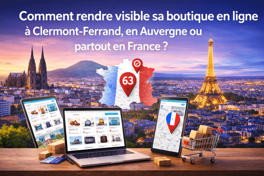 Rendre visible un e-commerce à Clermont-Ferrand 63