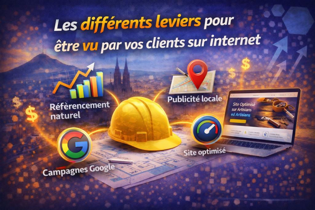 Quels sont les leviers pour rendre mon entreprise visible sur le web à Clermont-Ferrand (63) ? 5 visible sur le web à Clermont-Ferrand (63)
