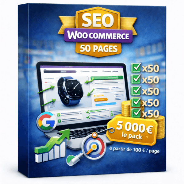 SEO Woocommerce par 50 partez à la conquête du web avec 50 fois plus de chance qu'on vous retrouve