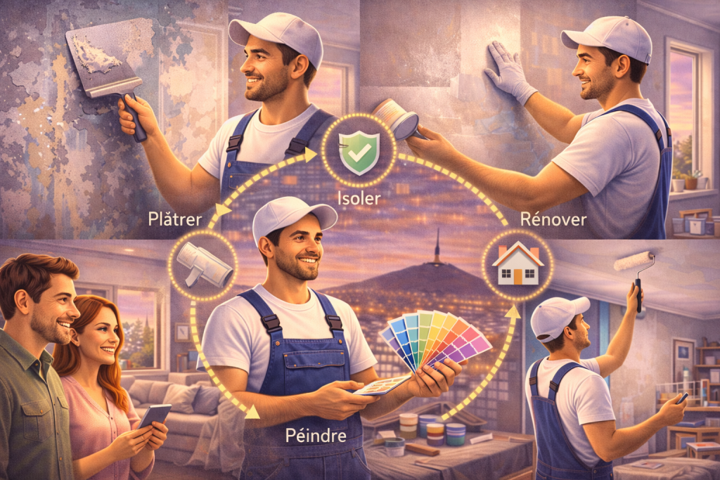 Plâtrier peintre à Clermont-Ferrand (63) : un artisan essentiel pour vos travaux 5 1000004528