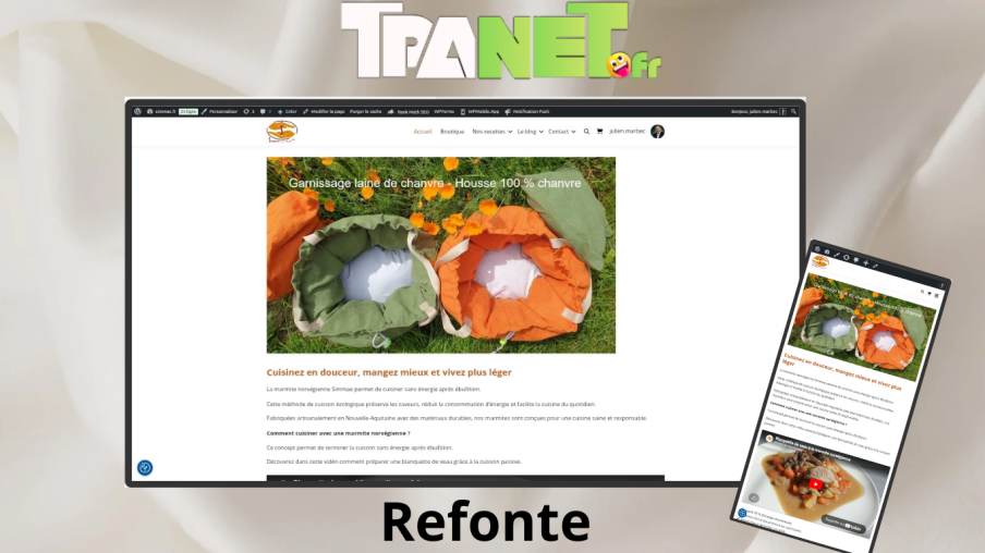 Refonte et optimisation du site Simmae