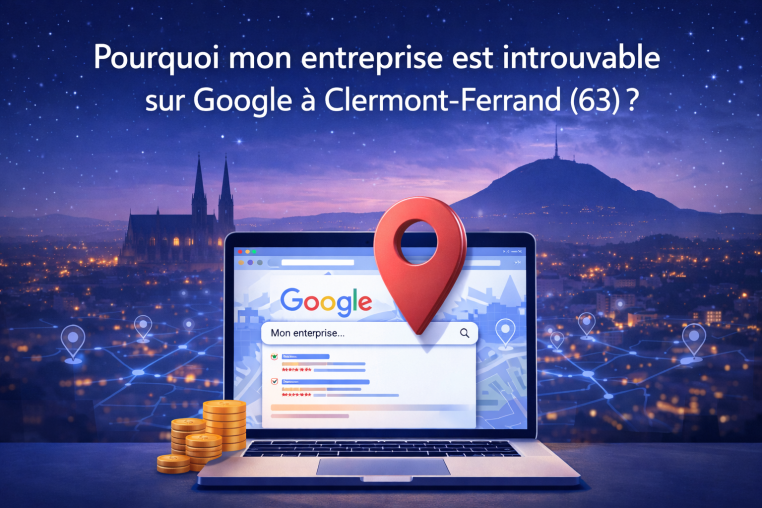 Pourquoi mon entreprise est introuvable sur Google à Clermont-Ferrand (63) ?