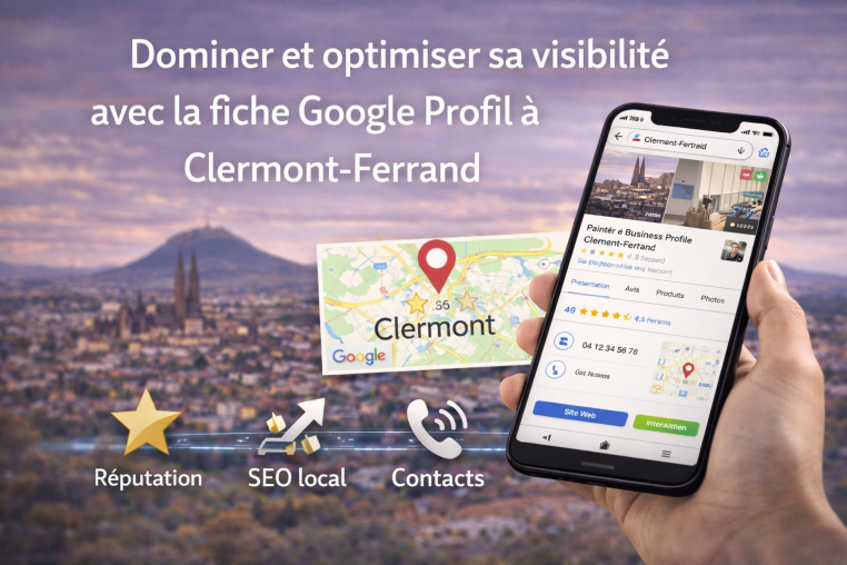 Dominer et optimiser sa visibilité avec la fiche Google Profil à Clermont-Ferrand