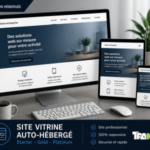 Site Vitrine Auto-Hébergé Starter | Création + SEO Mensuel Inclus