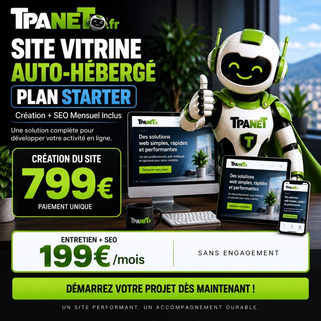 TPANET site de référencement seo dans le 63. 18 plan starter tpanet