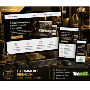E commerce PREMIUM pour les entreprises qui veulent rentrer dans la compétition