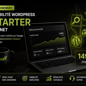Abonnement visibilité WordPress Starter TPANET – Commencez à améliorer durablement votre référencement Google