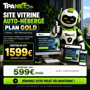 Site vitrine auto-hébergé GOLD – Développez fortement votre visibilité sur Google