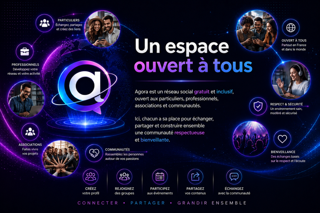 Agora : le nouveau réseau social français est officiellement ouvert !