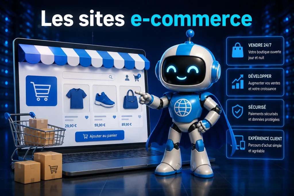 Les risques en 2026 pour les entreprises sans site internet en France 7 Les risques en 2026 pour les entreprises sans site internet en France
Les sites e-commerce