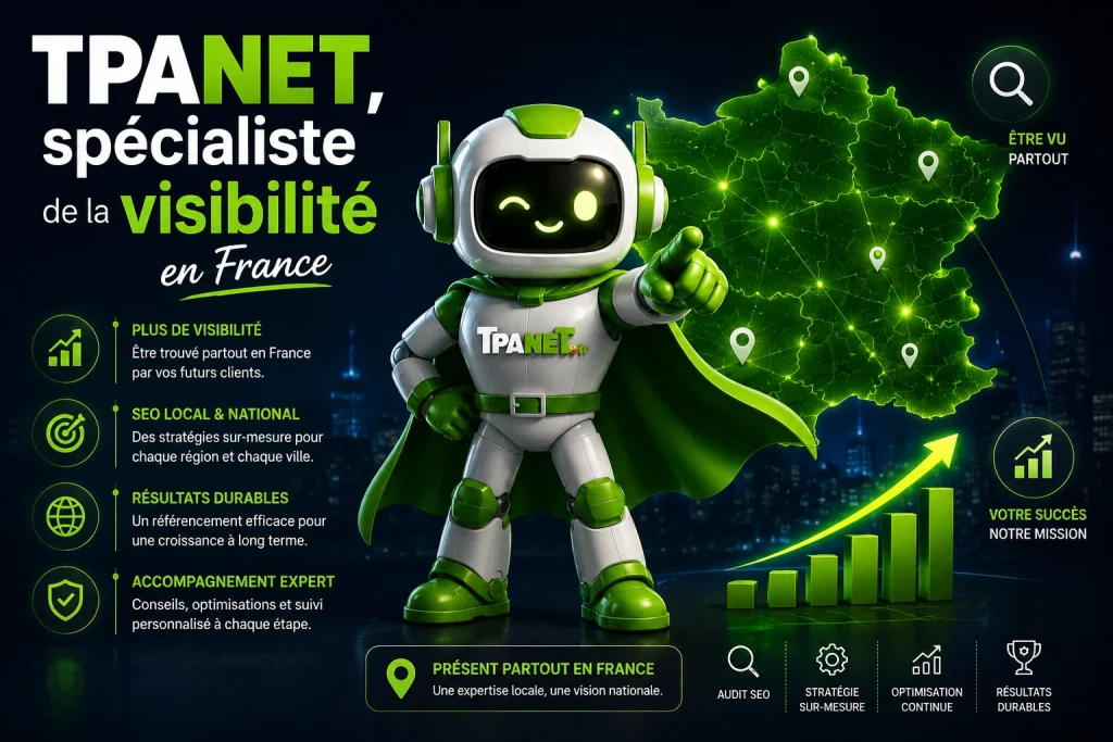 Les risques en 2026 pour les entreprises sans site internet en France 11 Les risques en 2026 pour les entreprises sans site internet en France
TPANET, spécialiste de la visibilité en France