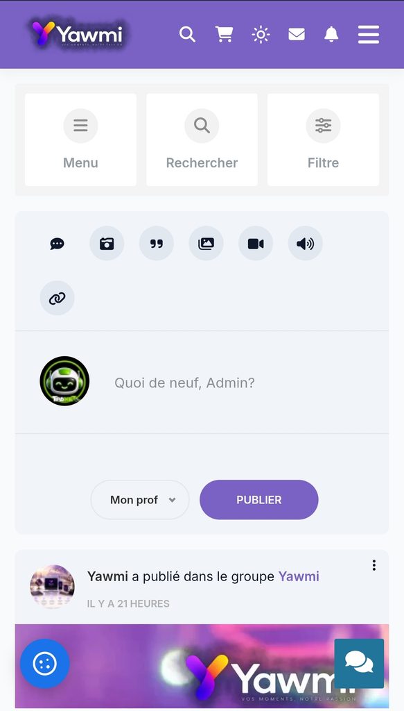Projet Yawmi : le réseau social français gratuit dédié à vos événements 13 Projet Yawmi : le réseau social français gratuit dédié à vos événements
